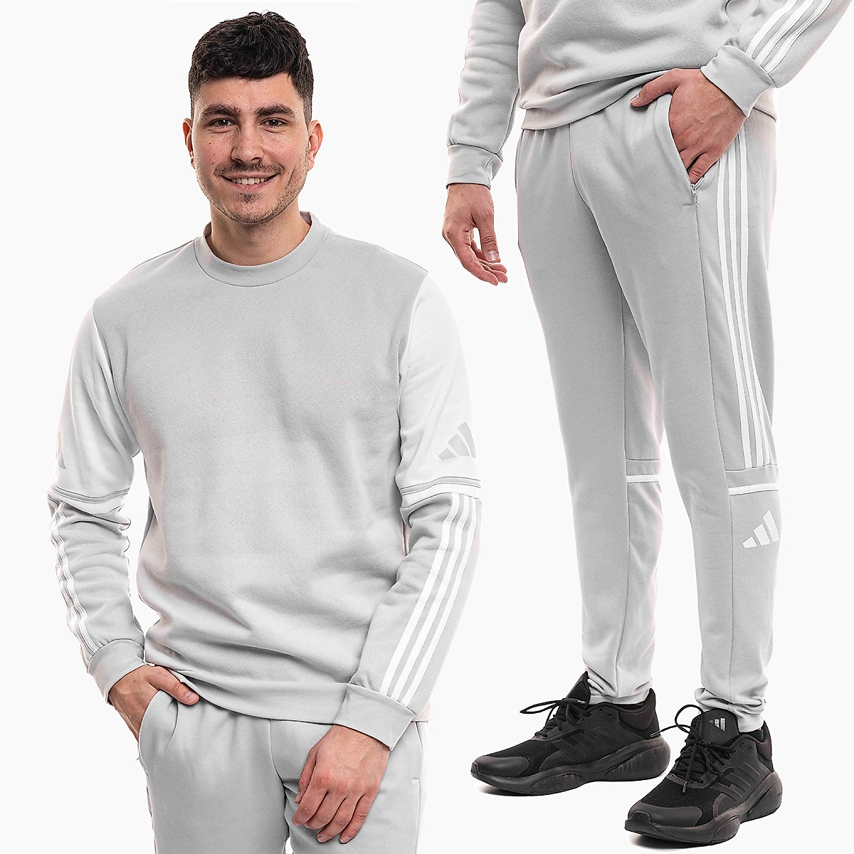 adidas Herren Trainingsanzug Squadra 25 Sweat Crew JD2960/JD2962