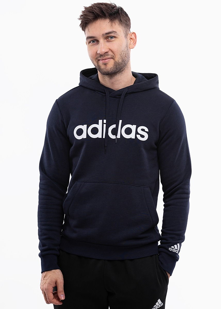 adidas Bluza męska Essentials French Terry Linear Logo Hoodie GK9066