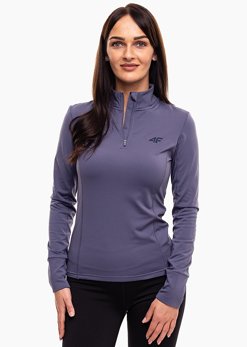 4F Damen Thermoaktive Bluse F098 denim 4FWAW25UBRUF098 32S