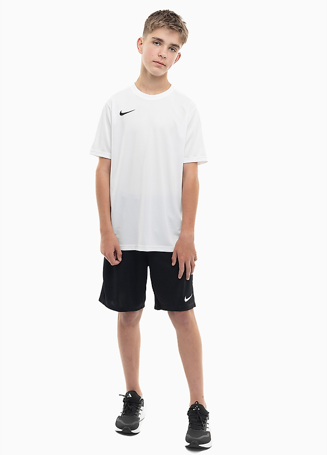 Nike dziecięcy strój sportowy koszulka spodenki Dry Park VII JSY SS BV6741 100/BV6865 010 Nike dziecięcy strój sportowy koszulka spodenki Dry Park VII JSY SS BV6741 100/BV6865 010