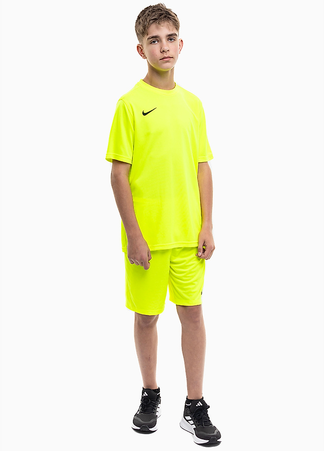Nike dziecięcy strój sportowy koszulka spodenki Dry Park VII JSY SS BV6741 702/BV6865 702 Nike dziecięcy strój sportowy koszulka spodenki Dry Park VII JSY SS BV6741 702/BV6865 702