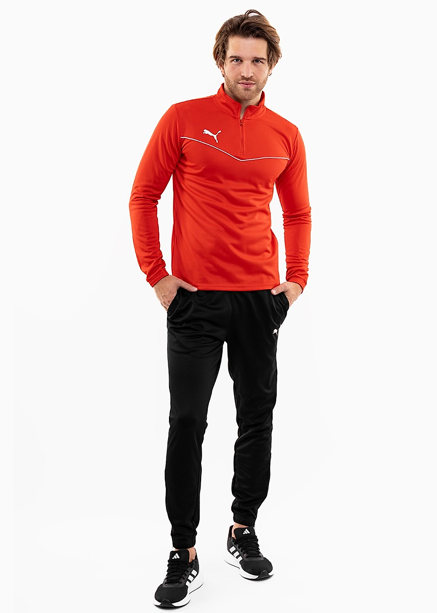 PUMA Komplet męski teamRISE 1/4 Zip Top 657394 01/657390 03