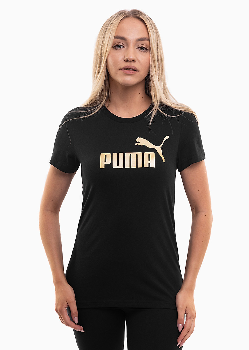 PUMA Damen T-Shirt Ess Metallic No.1 Logo 631536 51