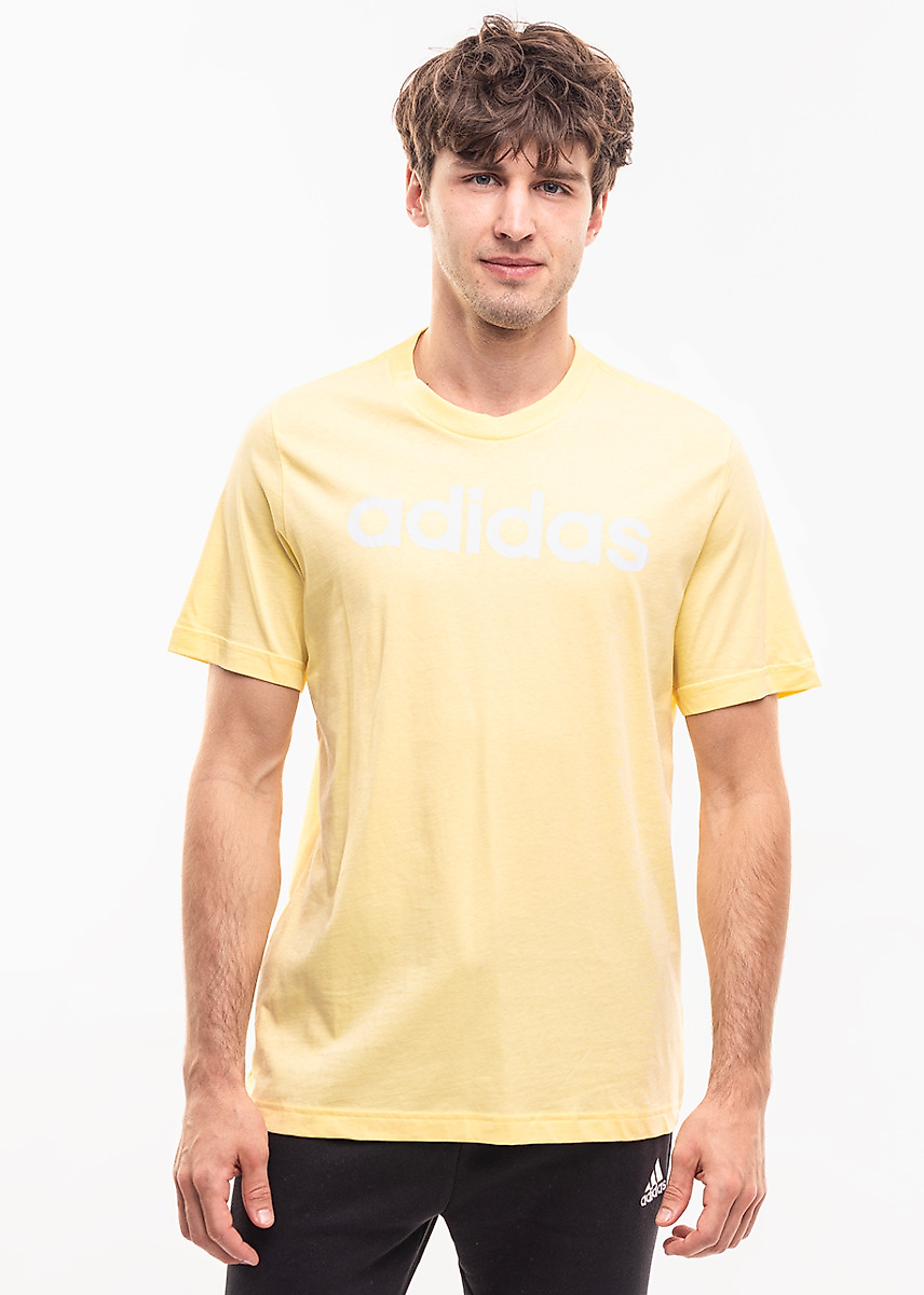adidas Koszulka męska Essentials Single Jersey Linear Embroidered Logo Tee IZ4769