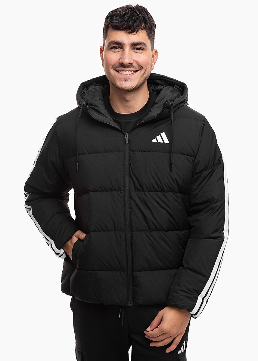adidas Herrenjacke Essentials Climawarm 3 Stripes Puffer Down Hooded JM4165