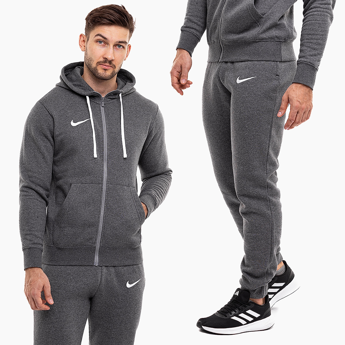 Nike Herren-Trainingsanzug Nike Park 20 Full Zip Hoodie CW6887 071 / CW6907 071