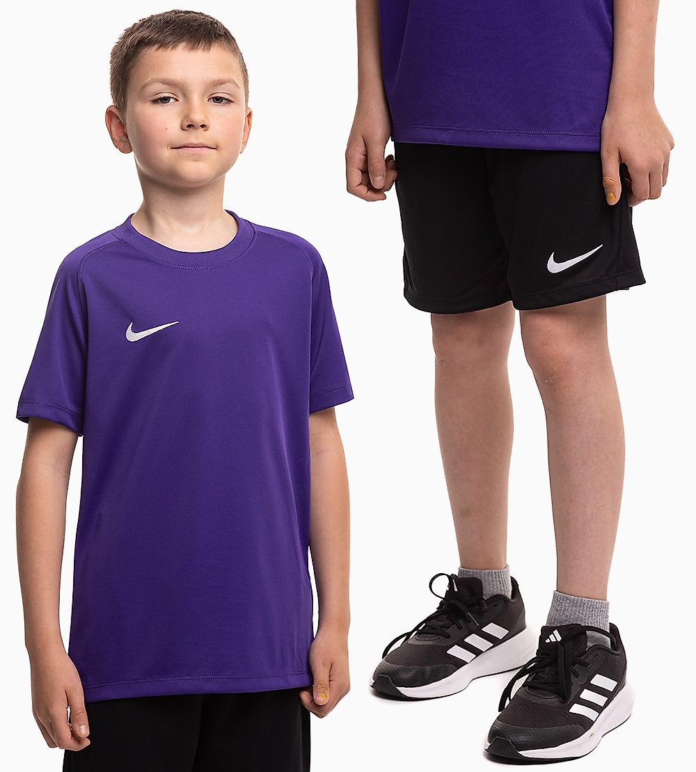 Nike Kinder Sportset T-Shirt Shorts Dri Fit Park VIII HV8182 547/BV6865 010