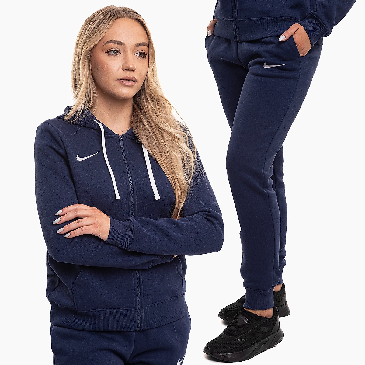 Nike Damen Trainingsanzug Park 26 Fleece Full-Zip Hoodie IB1230 410/IB1250 410