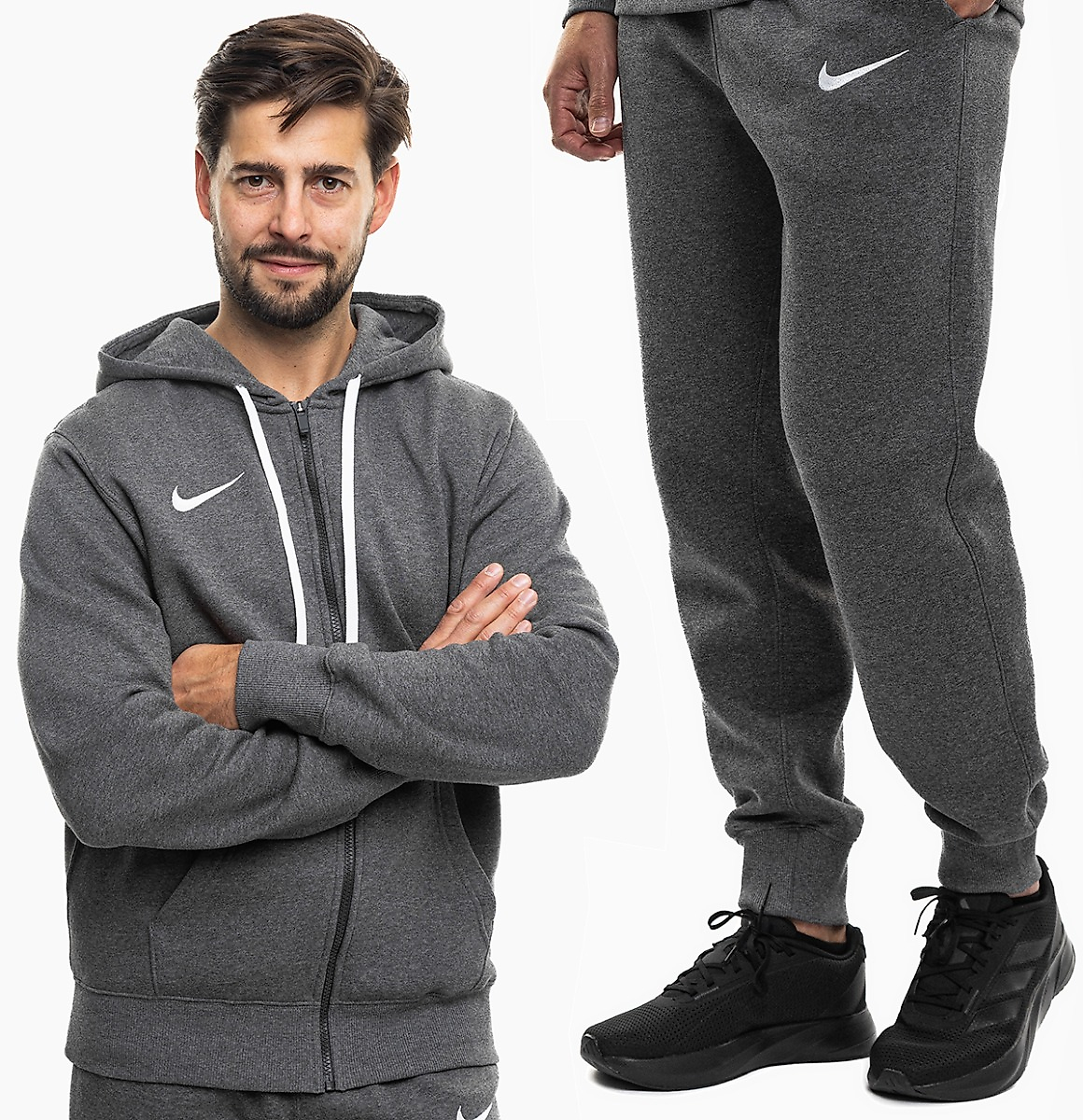 Nike Herren Trainingsanzug Park 26 Fleece Full-Zip Hoodie IB1228 071/IB1248 071