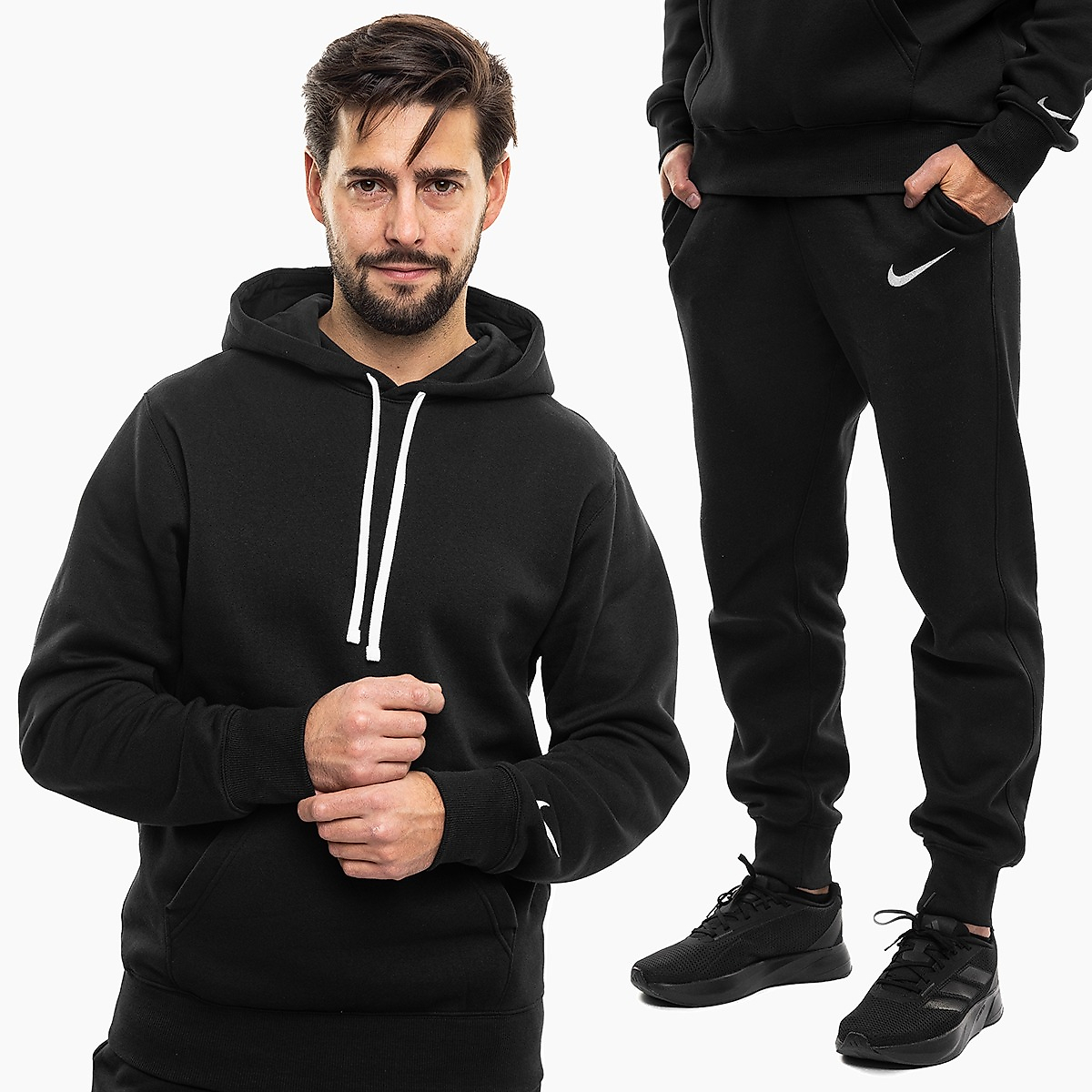 Nike Herren Trainingsanzug Park 26 Fleece Pull Over Hooded IO9035 010/IB1248 010