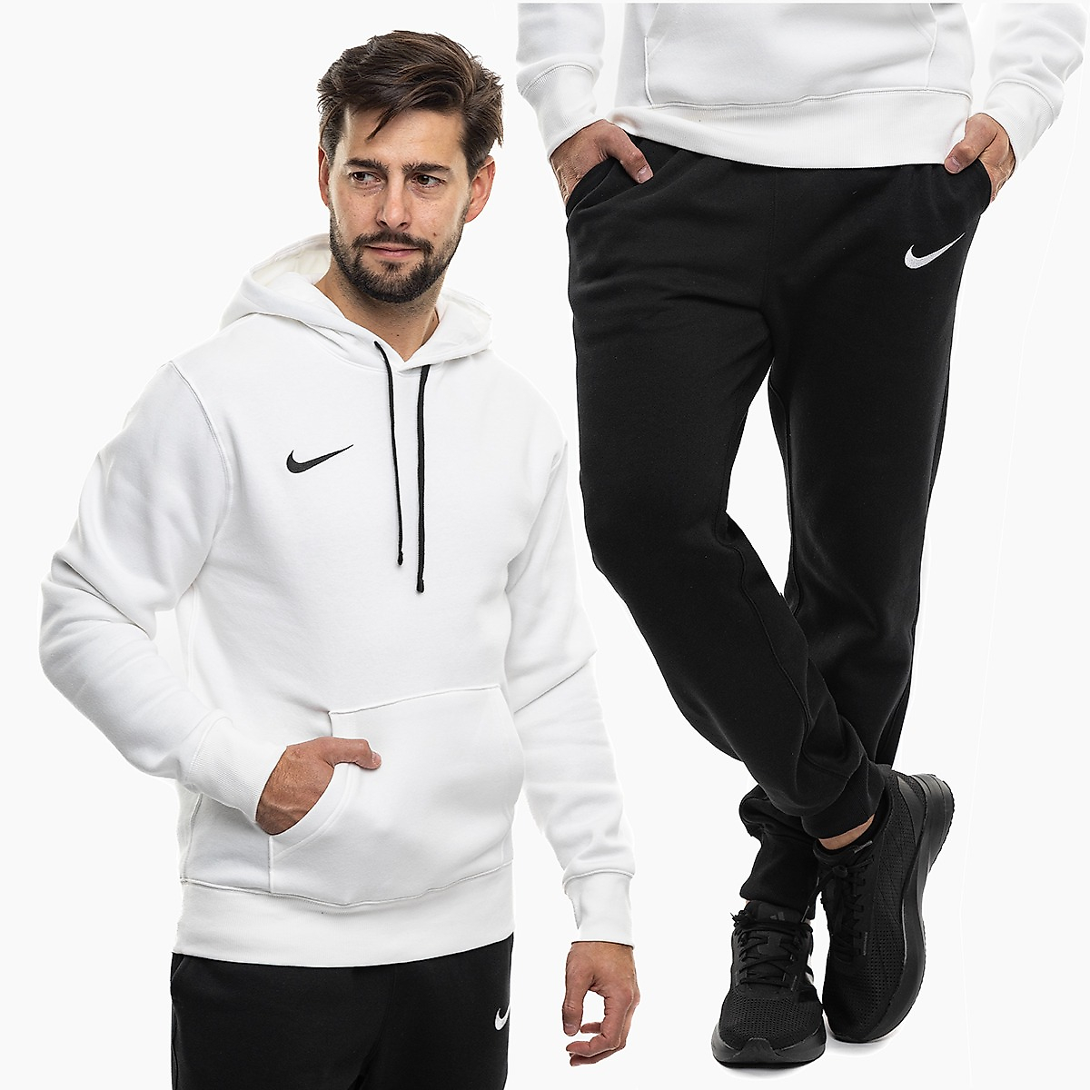 Nike Herren Trainingsanzug Park 26 Fleece Pull Over Hoodie IB1222 100/IB1248 010