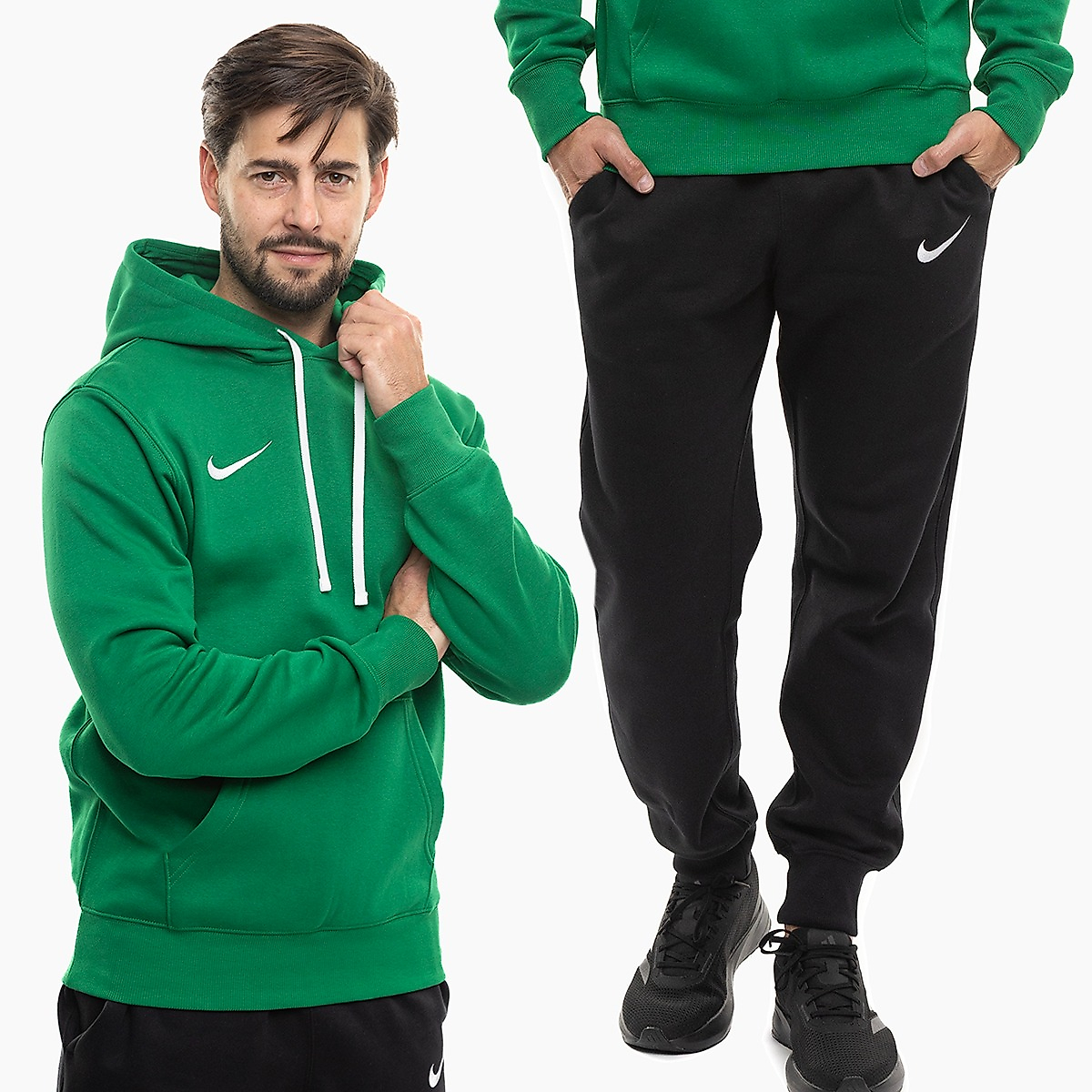 Nike Herren Trainingsanzug Park 26 Fleece Pull Over Hoodie IB1222 302/IB1248 010
