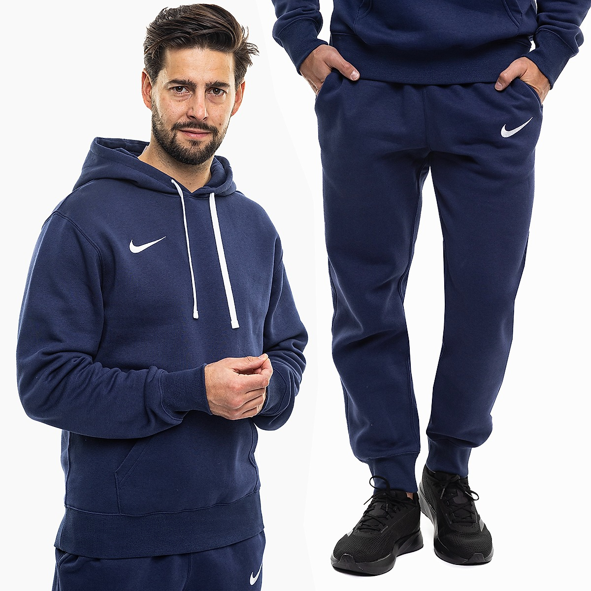 Nike Herren Trainingsanzug Park 26 Fleece Pull Over Hoodie IB1222 410/IB1248 410