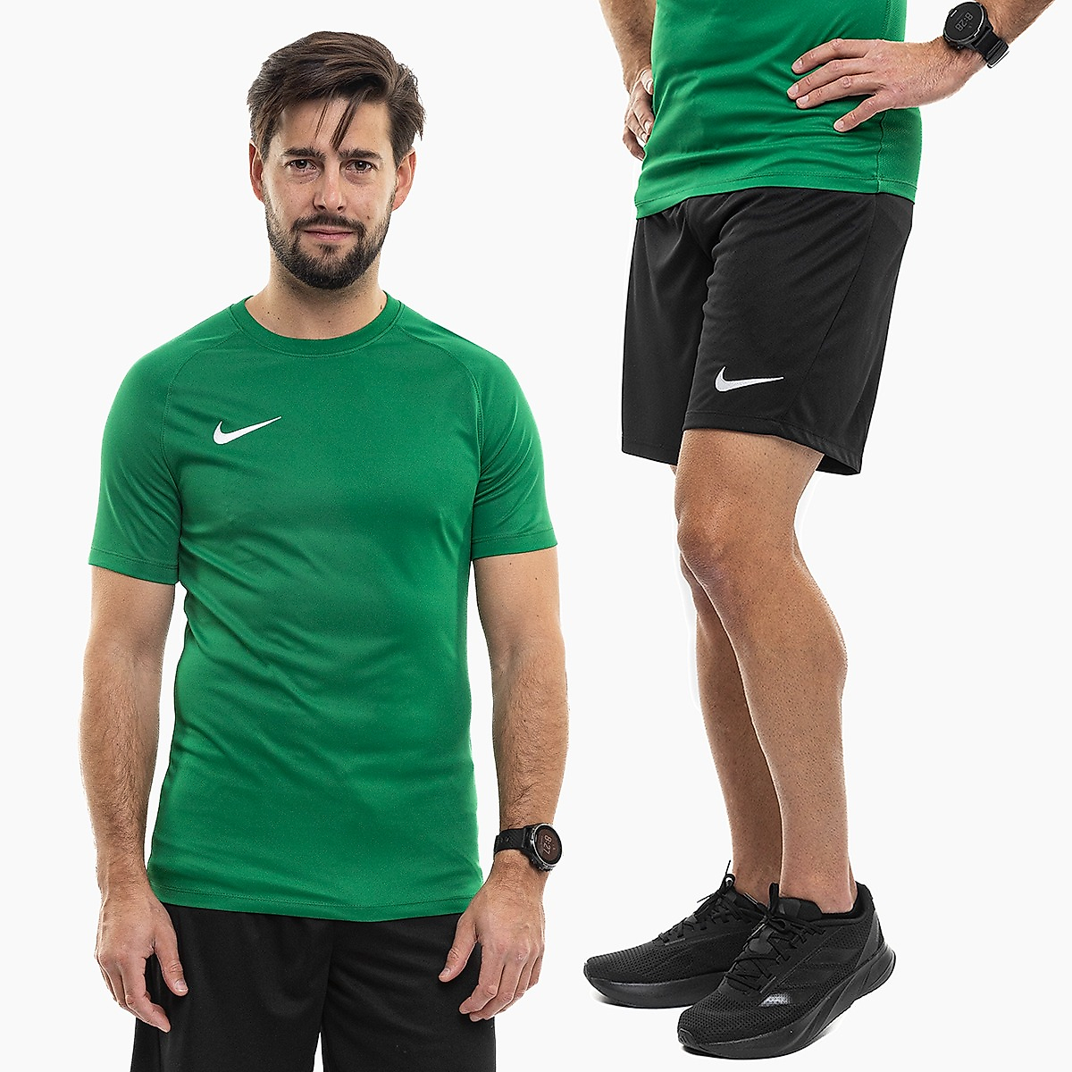 Nike Herren Sportbekleidung Trikot Shorts Park VIII Jersey HV8173 302/BV6855 010