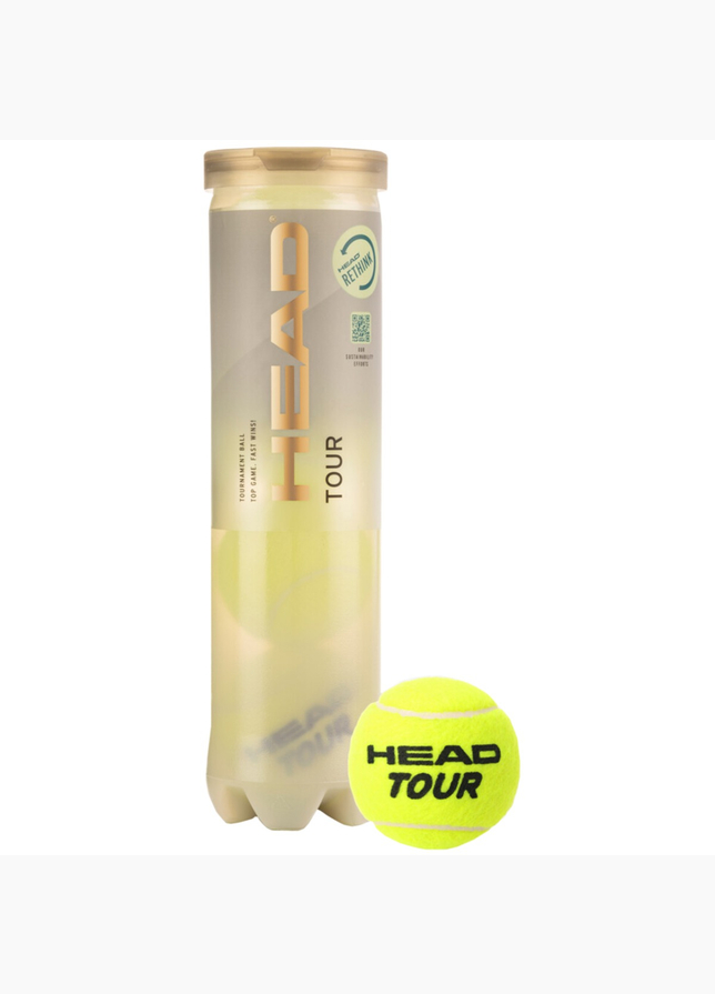 Head Piłki do tenisa ziemnego Tour 4pcs Head Piłki do tenisa ziemnego Tour 4pcs