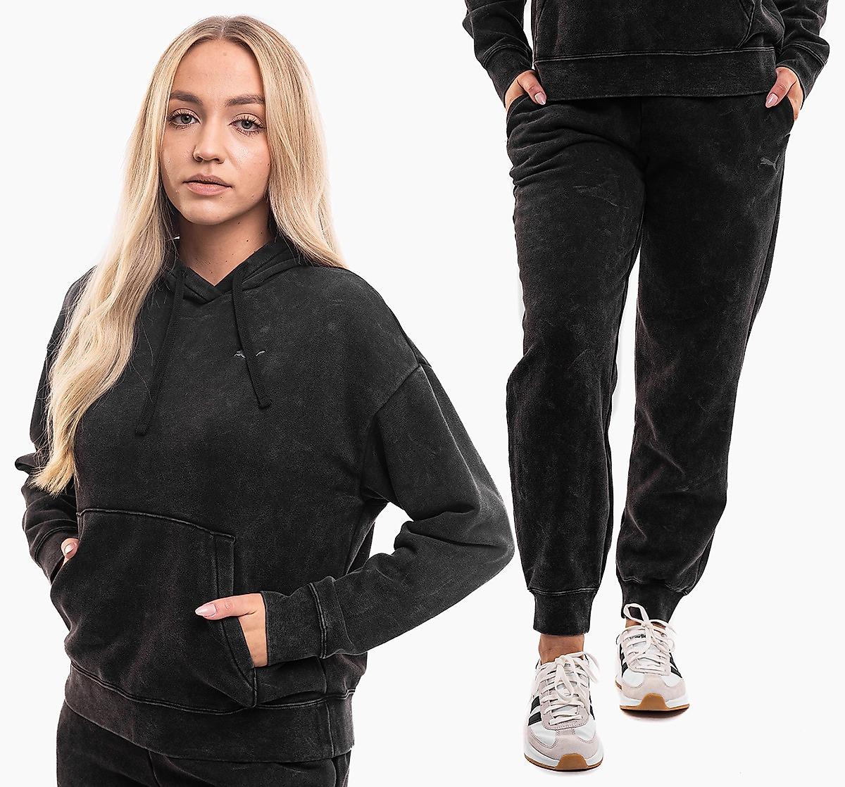 Puma Damen Set ESS Elevated Relaxed Wash 688103 01/688104 01