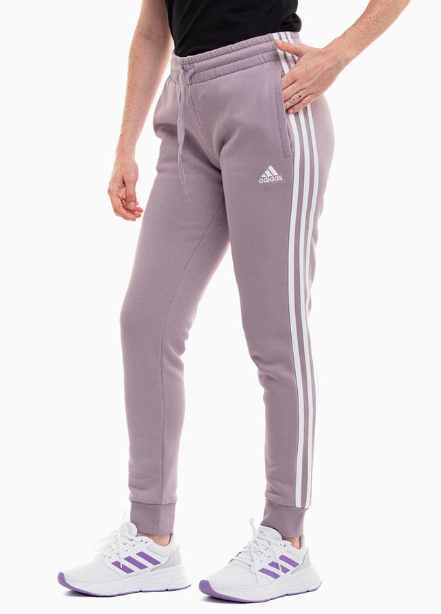 adidas Spodnie damskie Essentials 3-Stripes Fleece Cuffed IR5403 adidas Spodnie damskie Essentials 3-Stripes Fleece Cuffed IR5403